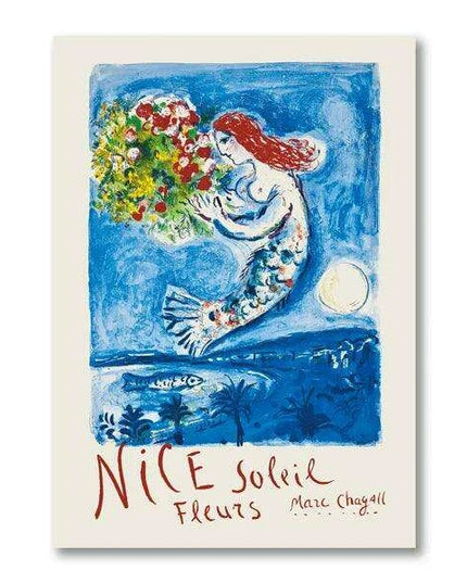 Coastal Tranquility: Nordic Abstract Art & Typography Collection