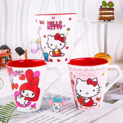Hello Kitty & Friends Melamine Tumbler - Cute Anime Design - Kids' Drinkware - Très Elite