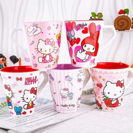 Hello Kitty & Friends Melamine Tumbler - Cute Anime Design - Kids' Drinkware - Très Elite