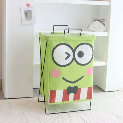 Hello Kitty Stylish Foldable Laundry Hamper: Sturdy Iron Frame & Waterproof Design - Spacious Organizer..