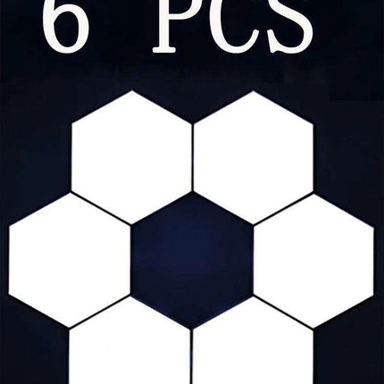 Hexagon RGB Ambient Light Display Kit with Bluetooth Music Sync and Customizable Designs - Ideal for Gaming and Home Decor - Très Elite