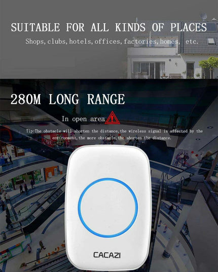 Advanced Customizable Wireless Motion Sensor Doorbell with Extended Detection Capability