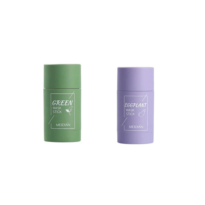 Eggplant and Green Tea Rotating Facial Mask Stick for Deep Cleansing. Elevate your skincare regimen with harupink's Green Tea and Eggplant Cleansing Facial Mask Stick.