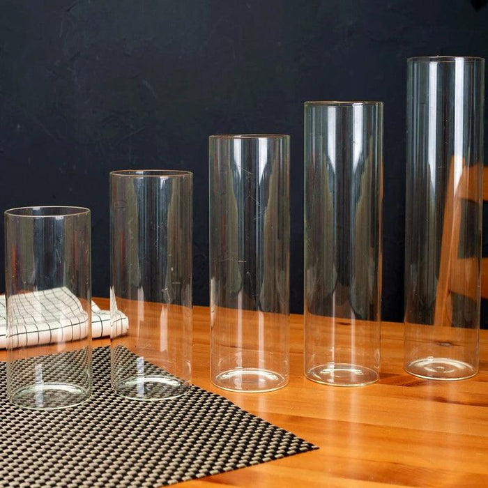 Stylish Transparent Glass Cylinder Vases for Elegant Event Centerpieces