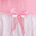 Korean Princess Pink Bow Cotton Bedding Set with Ruffles