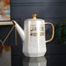 Nordic Gold Elegance: Premium Ceramic Tea and Coffee Set