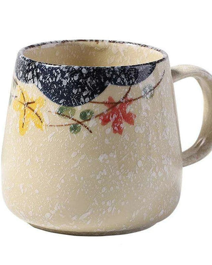 Elegant Vintage Japanese Porcelain Coffee Cup Set with Spoon & Lid - 380ml Perfect for Gifting