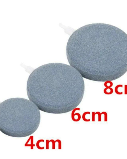 Aquarium Air Pump Oxygen Diffuser Disk - Bubble Stone for Fish Tank & Pond (4/6/8cm)
