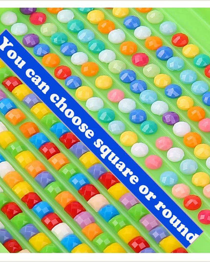 Chinese Dragon Blossom 5D Diamond Art DIY Craft Kit - Complete Embroidery Set with Bonus Square Drills for Stunning Home Decor