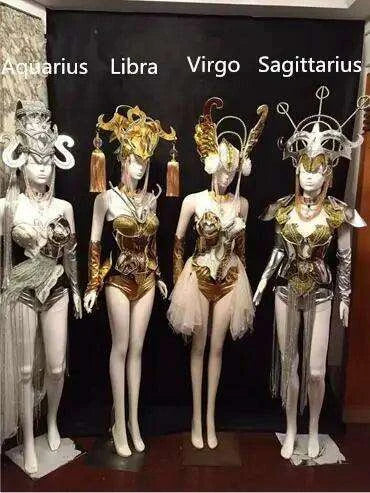 Zodiac-Themed Women's Cosmic Battle Attire