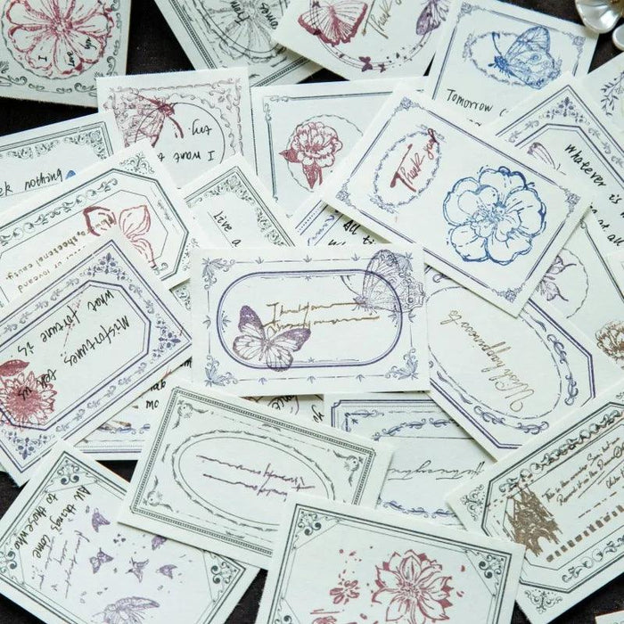 Byzantine Blossom: 50-Piece Floral Memo Pad Set for Sophisticated Note-Taking