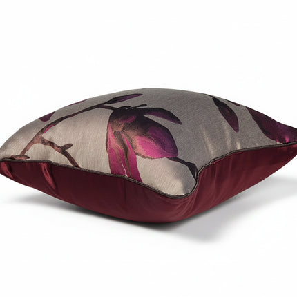 Diphylleia Handmade Magnolia Jacquard Cushion Cover - Artful Design