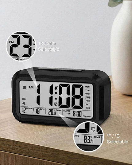 Digital Talking Alarm Clock with Temperature Display and Snooze Function for Kids