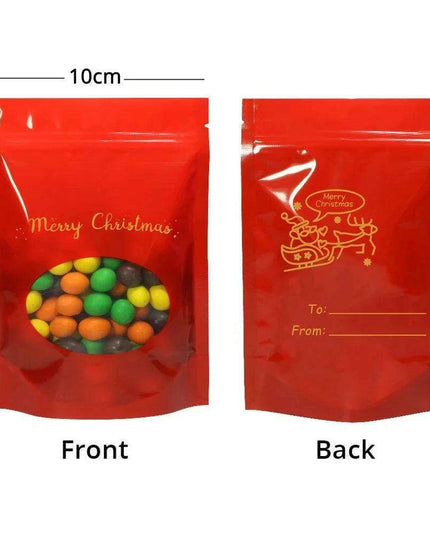 Christmas Ziplock Gift Bags Set - 50 Festive Designs for Merry Holiday Gifting
