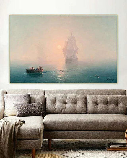 Ocean Elegance: Nautical Warfare Coastal Art for Stylish Home Decor