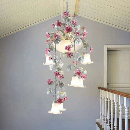 Rose Blossom Luxury LED Chandelier - Artistic Illumination for Elegant Spaces