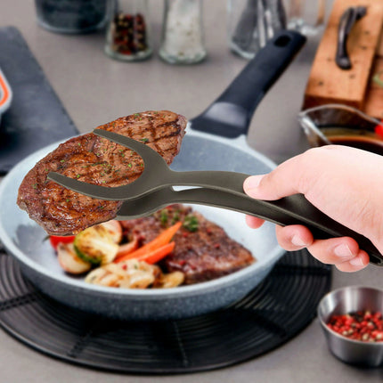 Versatile 2-In-1 Kitchen Spatula and Tongs for Hassle-Free Cooking
