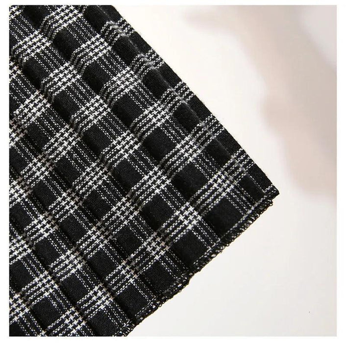 Timeless High-Waisted Plaid Maxi Skirt - Essential for Autumn-Winter