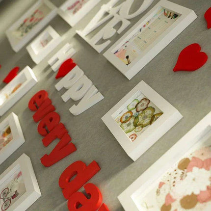 Charming Wedding Memory DIY Photo Frame Collection – Set of 12