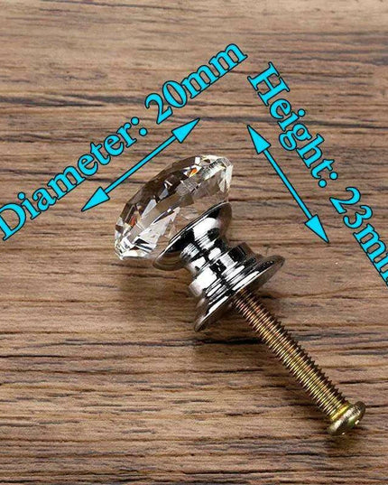 Glamorous Rainbow Crystal Glass Cabinet Knobs for Elegant Home Styling