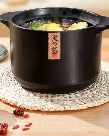 Classic Retro Heat-Resistant Clay Casserole with Lid - Essential Kitchen Tool DI50SG