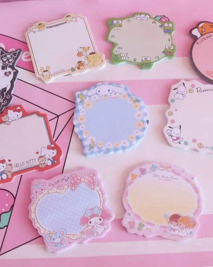 Adorable Kawaii Animal Sticky Note Collection - Perfect for Crafting and Journaling