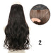Blonde and Black Halo Hair Extensions for Effortless Volume and Length Boost