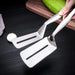 Stainless Steel BBQ Utensil Set - Grill Tongs & Spatula Combo for Cooking and Barbecuing