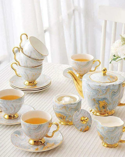Refined English Bone China Tea Set: Elevate Your Afternoon Tea Experience
