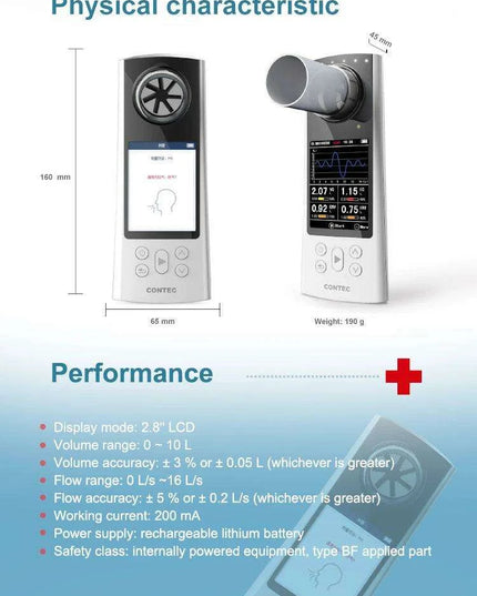 Smart Bluetooth Spirometer for Accurate Lung Function Monitoring and Data Analysis