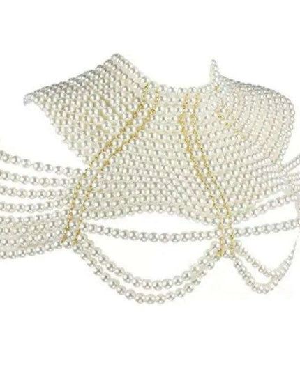 Pearl Elegance Choker and Body Chain Set