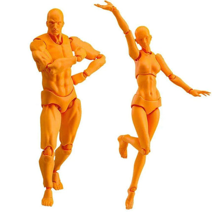 Dynamic Poseable Artist Mannequin Set for Creative Expression