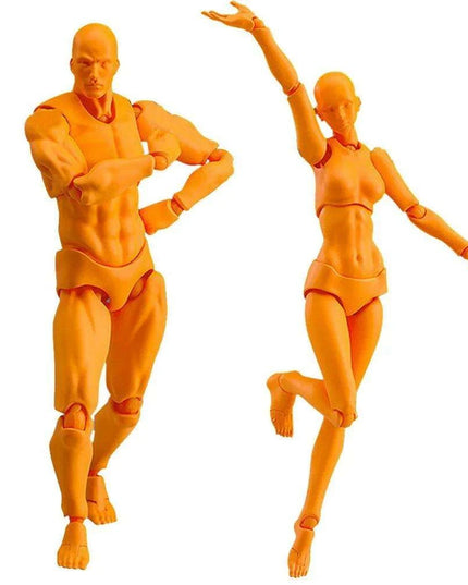 Dynamic Poseable Artist Mannequin Set for Creative Expression