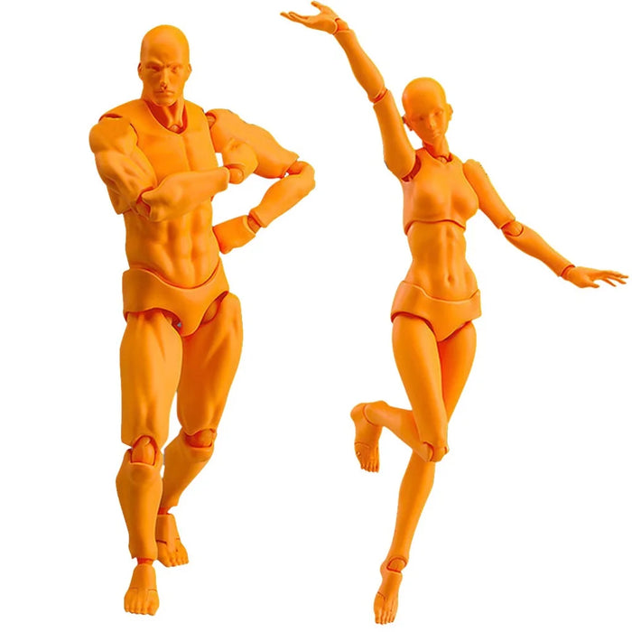 Artistic Poseable Figure Set for Drawing and Animation