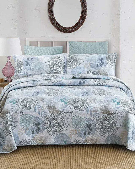 Elegant Floral Cotton Quilt Collection