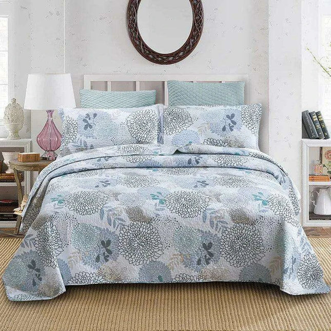 Elegant Floral Cotton Quilt Collection