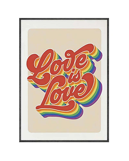 Colorful Pride Canvas Art - Celebrate Love and Diversity in Your Home Decor