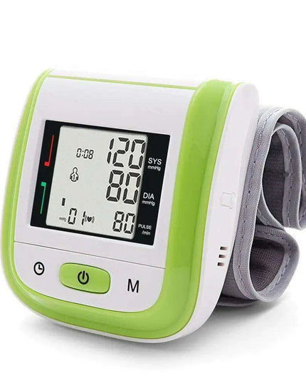 Wrist-Fit Digital Blood Pressure & Heart Rate Tracker for Optimal Health Monitoring
