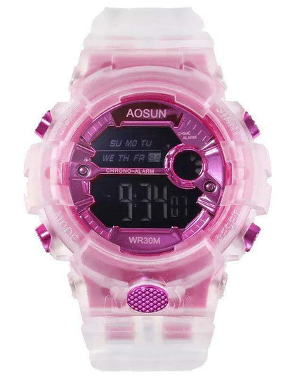 Vibrant Waterproof Jelly Strap Digital Watch for Kids - UTHAI CE35