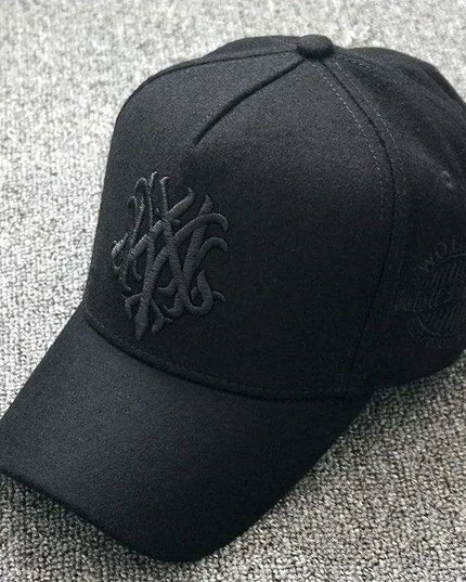 Stylish Oversized Wool Snapback Cap for Dads - Perfect Winter Outdoor Hat