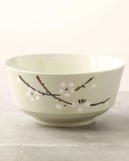 Artisan Hand-Painted Japanese Ceramic Dining Set with Elegant Platter and Bowl