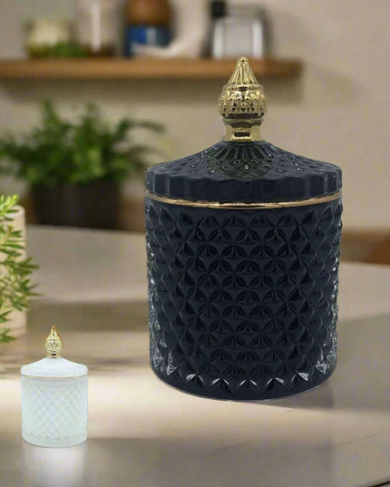 Chic Minimalist Glass Organizer Jar for Jewelry and Aromatherapy Essentials