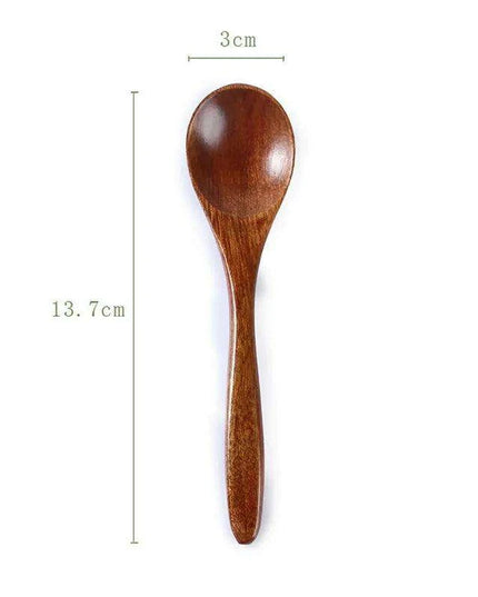 Handcrafted Eco-Friendly Japanese Wooden Spoon - Essential Tool for Soups, Rice, and Desserts