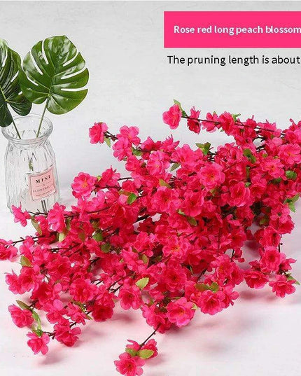 Silk Cherry Blossom Stems - 65CM & 125CM Faux Floral Arrangements for All-Season Home and Event Decor