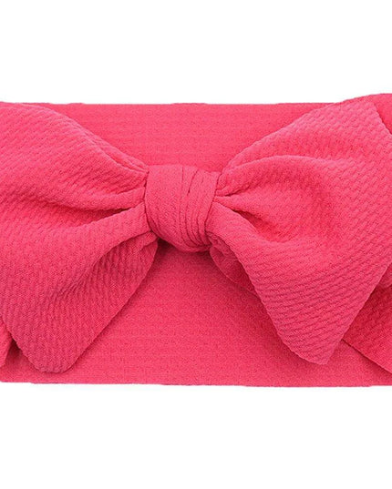 Chic Oversized Bow Turban Headband for Fashion-Forward Baby Girls