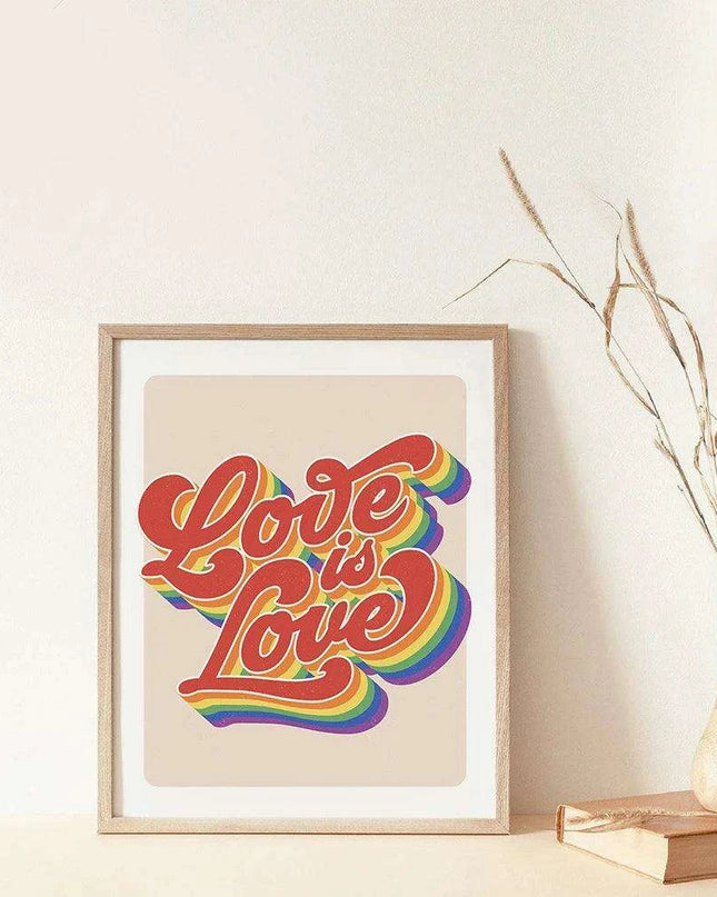Colorful Pride Canvas Art - Celebrate Love and Diversity in Your Home Decor