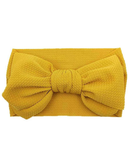 Chic Oversized Bow Turban Headband for Fashion-Forward Baby Girls
