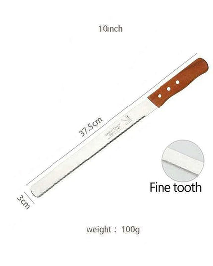 Gourmet Artisan Bread Knife Collection: Elegant Wooden Handle Duo