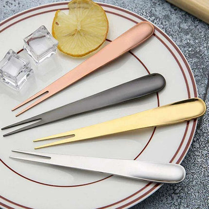 Chic Japanese-Style Stainless Steel Dessert and Fruit Forks – Versatile Cutlery for Upscale Dining