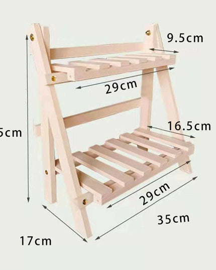 Elegant Two-Tier Wooden Desk Organizer for an Organized Workspace